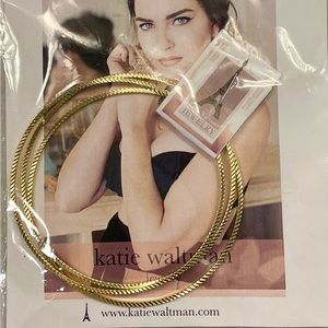NWT Katie Waltman Gold Plated Bangles